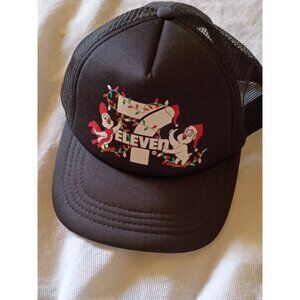 Vintage 7-Eleven Trucker Snap Back Hat Chickens Christmas 7-11